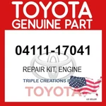 04111-17041 Genuine Toyota 1HDFT HDJ8 Gasket Kit Engine Overhaul 0411117041 Oem New. Price: $229.11.