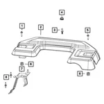 For Ram 1500 2019-2024 68394052AA Engine Cover Bracket New. Price: $23.30.