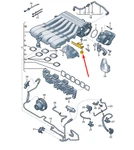 New Vw Touareg 7P MK2 Intake System Support 03H133229B 03H-133-229-B. Price: $64.30.