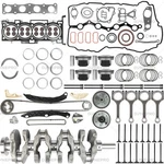 For Hyundai Kia 2.4L G4KJ Engine Rebuild Overhaul Kit Crankshaft Rods Timing Vvt New. Price: $329.99.