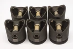 Set Of Nors Chevrolet 235 Six Cylinder Cast Iron Pistons 3-9/16" D-23 .030 New. Price: $95.00.