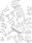 Genuine Nissan Cylinder Block 11000-6GPH2 New. Price: $2719.34.