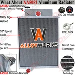 Row Aluminum Radiator For John Deere 4000 4020 AR49454 AR40832 AR46434 Tractor New. Price: $259.00.