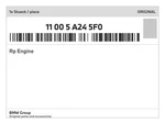 Genuine Bmw Rp Engine 11-00-5-A24-5F0 New. Price: $8992.32.