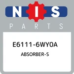 E6111-6WY0A Nissan Absorber-s E61116WY0A, New Genuine Oem Part. Price: $350.18.