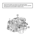 Genuine Mopar Complete Engine Remanufactured R8310895AA. Price: $26408.00.