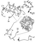 Genuine Mopar Engine Wiring 68159444AC. Price: $339.34.
