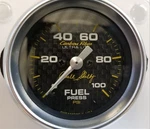 Carroll Shelby Signature 2-1/16" Carbon Fiber Fuel Pressure Gauge Ford Mustang New. Price: $289.99.