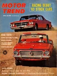 Motor Trend April 1963 Chrysler 300-J & Valiant Signet Convertible / Daytona Very. Price: $10.99.