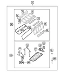 Genuine Mopar Long Block Engine Gasket Kit 68294133AD New. Price: $307.40.