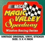 Magic Valley Speedway Winston Racing - Vintage Original Vinyl Decal Sticker New. Price: $9.40.