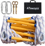 Emergency Fire Escape Ladder,flame Resistant Safety Rope With HOOKS10FT/1 New. Price: $74.79.