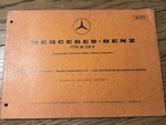 Parts Catalog Mercedes Benz Type 130 V Petro Engine Edition Stand 08/1969 Used. Price: $79.99.