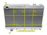 Rockin Champion 3 Row All Aluminum Radiator For 1964 Oldsmobile F85 V8 Engine New. Price: $302.05.