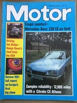 Motor Magazine - 14 March 1981 Citroen Cx Athena, Merc 230 Ce, Dodge Ramcharge Very. Price: $10.06.
