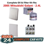2005 Mitsubishi Galant 2.4L Complete Oil, Air & Cabin Filter Kit (5W-20) New. Price: $85.95.