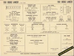 1961 Dodge Lancer Inline 170--225 Ci Engine Car Sun Electronic Spec Sheet Used. Price: $5.56.