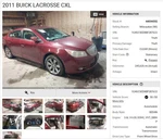Used Engine Complete Assembly Fits: 2011 Buick Lacrosse 3.6L Vin 8TH Digit Opt. Price: $1444.90.