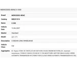 2007 Mercedes-benz S500 Cylinder Head A2730104920 Used. Price: $520.00.