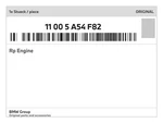 Genuine Bmw Rp Engine 11-00-5-A54-F82 New. Price: $9991.46.