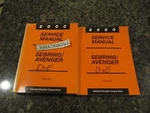 2000 Dodge Avenger Chrysler Sebring Factory Service Manuals Oem Used. Price: $12.67.